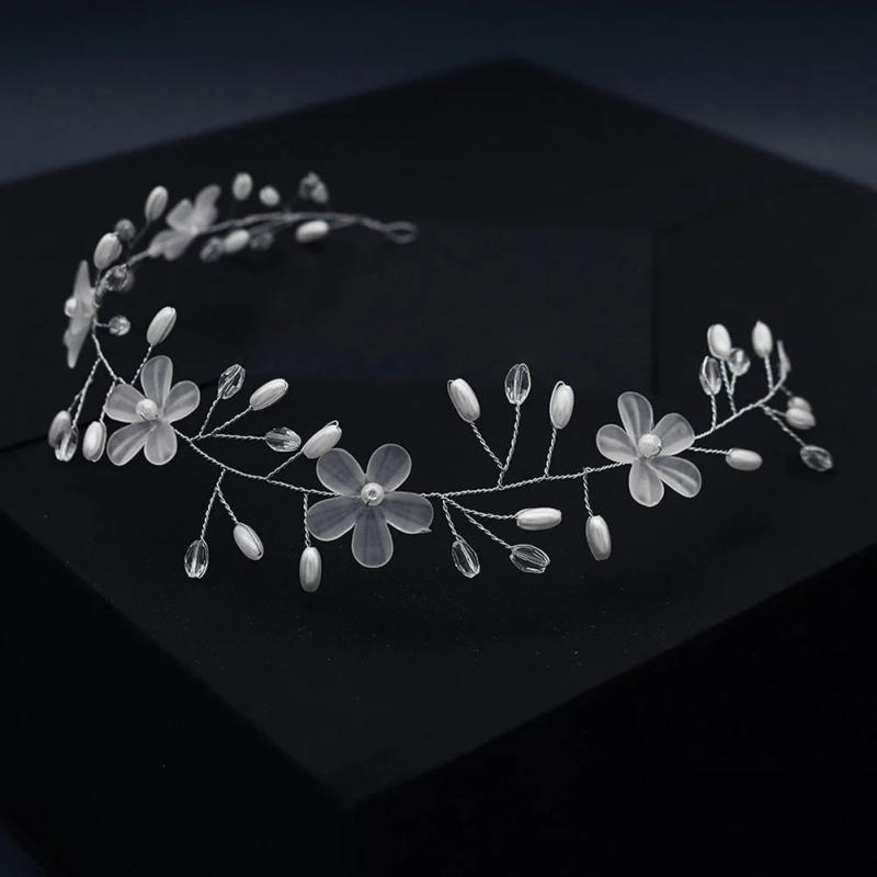Bridal Hair Vine Wedding Bride Pearl Headband