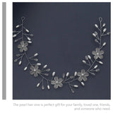 Bridal Hair Vine Wedding Bride Pearl Headband