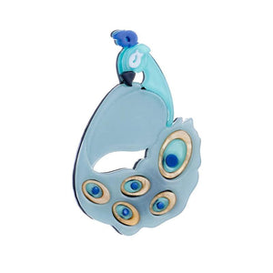 Stylish Peacock Shape Acrylic Women Brooch