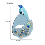 Stylish Peacock Shape Acrylic Women Brooch