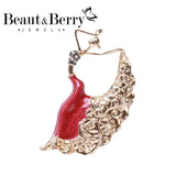 Beaut&Berry Dancing Girl Brooch Ladies Office Party