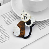 Mouse with Long Tail Acrylic Brooch for Women