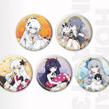 Honkai Impact3 Women Brooch Enamel Pins Initial Pendant Metal Broches