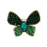 Retro Zircon Corsage Anti-slip Collar Pin Small Brooches for Women Dress Coat