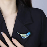Vivid Acrylic Bird Brooches Pins for Women Animal Brooch Fiber