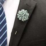 BoYuTe Men's Suit Wedding Brooch Pins Hand Flower Lapel Pins