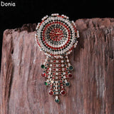 Donia Jewelry Tassel Brooch for Women, Europe and America Style