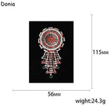 Donia Jewelry Tassel Brooch for Women, Europe and America Style