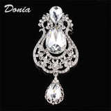 Donia Jewelry Large Pendant Glass Brooch