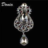 Donia Jewelry Large Pendant Glass Brooch