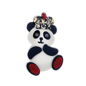 Panda Shape Acrylic Material Brooch - Casual Jewelry for Girls