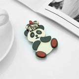 Panda Shape Acrylic Material Brooch - Casual Jewelry for Girls