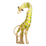 Brown Giraffe Brooches For Women Animal Brooch Pin Autumn Style