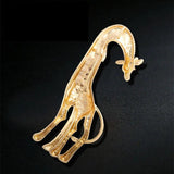 Brown Giraffe Brooches For Women Animal Brooch Pin Autumn Style
