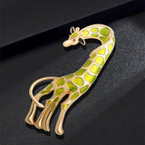 Brown Giraffe Brooches For Women Animal Brooch Pin Autumn Style