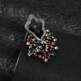 Luxury Crystal Brooch Rhinestone Pin High-end Corsage