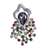 Luxury Crystal Brooch Rhinestone Pin High-end Corsage