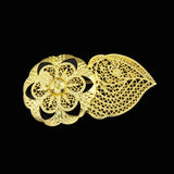 Sunspice 24K Sunflower Brooch for Women