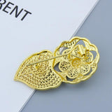 Sunspice 24K Sunflower Brooch for Women