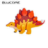 Dinosaur Shape Woman Brooch Acrylic Female Pins European American Casual Jewelry