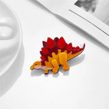 Dinosaur Shape Woman Brooch Acrylic Female Pins European American Casual Jewelry