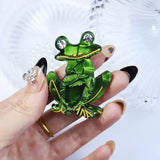 Rhinestone Arcylic Frog Brooches - Animal Party Casual Brooch Pins
