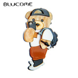 Fashion Walking Bear Shape Woman Brooch - Hot Selling Girls Brooch
