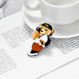 Fashion Walking Bear Shape Woman Brooch - Hot Selling Girls Brooch