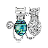 Three Cats Pin Enamel Brooches for Women Jewelry Anime Badges