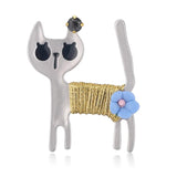 Three Cats Pin Enamel Brooches for Women Jewelry Anime Badges