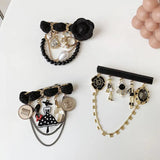 Famous Camellia Character Brooch, High-End Collar Buckle Party Accessory