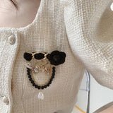 Famous Camellia Character Brooch, High-End Collar Buckle Party Accessory