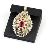 Neovisson Women Brooch Morocco Round Crystal Wedding Jewelry Brooch-Pendant