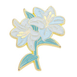 Lily Violet Enamel Pin for Mom's Birthday