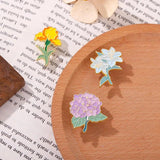 Lily Violet Enamel Pin for Mom's Birthday
