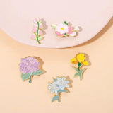 Lily Violet Enamel Pin for Mom's Birthday