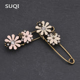 Vintage Sun Flower Enamel Pin & Brooches