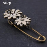 Vintage Sun Flower Enamel Pin & Brooches