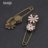 Vintage Sun Flower Enamel Pin & Brooches