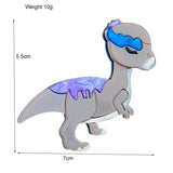 Cute Dino Women Brooch Acrylic Material Lovely Style Ladies Jewelry