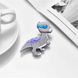 Cute Dino Women Brooch Acrylic Material Lovely Style Ladies Jewelry