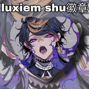 Luxiem Women Brooch Initial Shu Pendant Badges Enamel Pins Couples