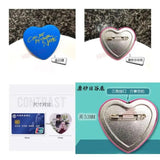 Luxiem Women Brooch Initial Shu Pendant Badges Enamel Pins Couples