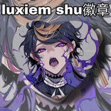 Luxiem Women Brooch Initial Shu Pendant Badges Enamel Pins Couples