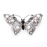 Hollow Butterfly Rhinestone Brooches Enamel Pins Women Suit Scarf Buckle