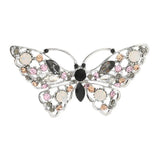 Hollow Butterfly Rhinestone Brooches Enamel Pins Women Suit Scarf Buckle