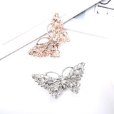 Hollow Butterfly Rhinestone Brooches Enamel Pins Women Suit Scarf Buckle