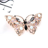 Hollow Butterfly Rhinestone Brooches Enamel Pins Women Suit Scarf Buckle