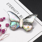 Natural Shell Butterfly Brooches Insect Abalone Pins Banquet Pin