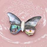 Natural Shell Butterfly Brooches Insect Abalone Pins Banquet Pin